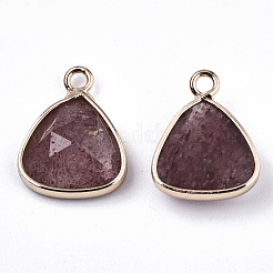 Natural Strawberry Quartz Charms&nbsp;G-N326-48C