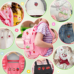 12Pcs 3 Styles Strawberry Computerized Embroidery Cloth Iron on/Sew on Patches&nbsp;PATC-PH0001-36