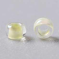 TOHOラウンドシードビーズ  日本製シードビーズ  （内側182)色光沢クリスタルソフトイエロー  15/0  1.5mm  穴：0.7mm  約3000個/10g&nbsp;X-SEED-TR15-0182