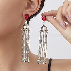 Alloy Rhinestone Chandelier Earrings for Women&nbsp;WG20C0F-01