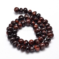Dyed & Heated Natural Tiger Eye Nuggets Beads Strands&nbsp;G-J337-49B