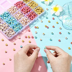 900Pcs 5 Colors Plating Acrylic Beads&nbsp;OACR-YW0002-42