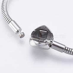 Tarnish Resistant 304 Stainless Steel European Style Chains Bracelet Making&nbsp;STAS-E428-10B-P