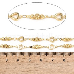 Brass Heart Link Chains&nbsp;CHC-B025-01G