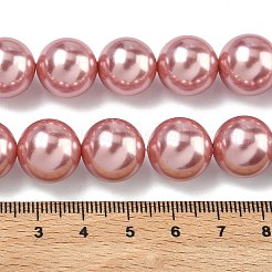 Electroplated Shell Pearl Beads Strands&nbsp;BSHE-G041-14mm-05