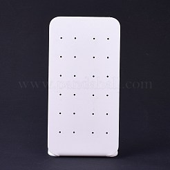 アクリルイヤリングディスプレイスタンド12ペアショー  長方形  ホワイト  7.5x6.2x14.5cm&nbsp;ODIS-P008-04A