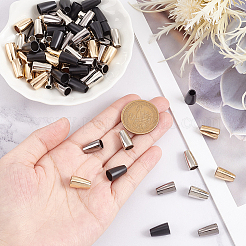 80Pcs 4 Colors Alloy Cord Ends&nbsp;FIND-PH0017-89