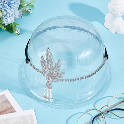 1Pc Zinc Alloy Rhinestone Headbands&nbsp;OHAR-HY0001-03P