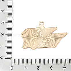 スポーツ合金エナメルペンダント  ゴールドカラー  スピードスポーツ  23.5x36.5x1mm  穴：1.8mm&nbsp;ENAM-I074-01G-15