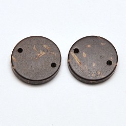 フラットラウンド2  - 正孔ココナッツボタン  ココナッツ  12x2~3mm  穴：0.5mm&nbsp;LS-BUTT-P008-20