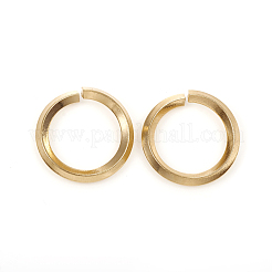 304ステンレススチールオープン丸カン  ラウンド  ゴールドカラー  10ゲージ  19x2.5mm  内径：14mm&nbsp;STAS-G224-22G-03