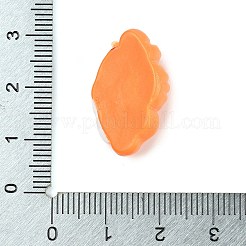 オペーク樹脂カボション  模造食品  クロワッサン  16x24x8.5mm&nbsp;CRES-Z013-01F