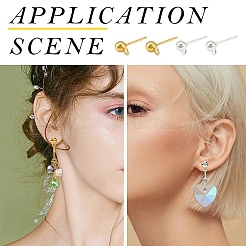 Iron Ball Stud Earring Findings & Ear Nuts & Open Jump Rings&nbsp;IFIN-YW0003-69