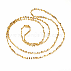 304 Stainless Steel Ball Chain Necklaces Making&nbsp;X-MAK-I008-01G-A02