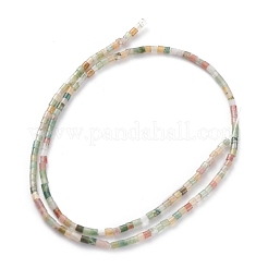 天然石インディアン瑪瑙ビーズ連売り  コラム  2x2mm  穴：0.8mm  約154~160個/連  15.16~15.75インチ（38.5~40cm）&nbsp;G-H255-04