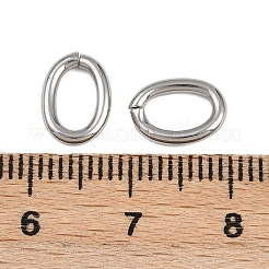 304ステンレススチールクイックリンクコネクター  オーバル  変色しない  ステンレス鋼色  10x7x1.5mm  内径：6.5x4mm&nbsp;STAS-A119-03P