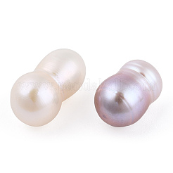 天然養殖淡水パール  穴なし/ドリルなし  貝殻色  11.5~17.5x7.5~9.5mm&nbsp;LS-PEAR-N020-o03
