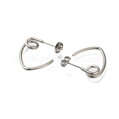 304 Stainless Steel knot Stud Earrings for Women&nbsp;EJEW-M020-08P