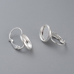 304 Stainless Steel Leverback Earring Settings&nbsp;LS-STAS-F191-03S-12mm