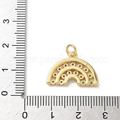 Brass Micro Pave Cubic Zirconia Pendants&nbsp;KK-D502-29A-G