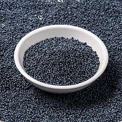 MIYUKIラウンドロカイユビーズ  日本製シードビーズ  （rr2001)マットガンメタル  15/0  1.5mm  穴：0.7mm  約5555PCS /ボトル  10 G /ボトル&nbsp;SEED-JP0010-RR2001