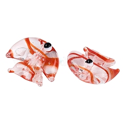 Handmade Transparent Lampwork Beads&nbsp;LAMP-N042-20E