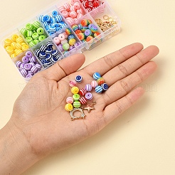 225Pcs Round Resin Beads&nbsp;DIY-YW0002-85