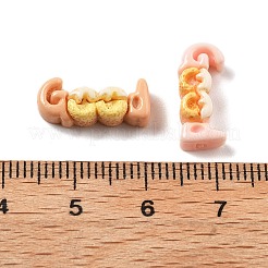 かわいいミニ漫画シリーズ樹脂カボション  ミックスカラー  良い言葉  7x16x5mm&nbsp;CRES-I037-05E