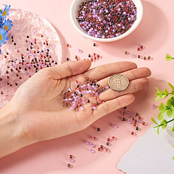 100G Transparent Glass Round Seed Beads&nbsp;SEED-TA0001-44B