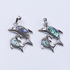 Abalone Shell/Paua Shell Pendants&nbsp;X-SSHEL-L008-11P