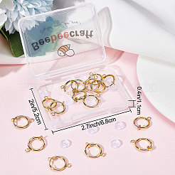 20Pcs Brass Clip-on Earring Findings&nbsp;KK-BBC0004-84