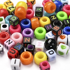 DIYジュエリー作成キット  1020個の形状のプラスチックとアクリルビーズ  弾性水晶の線  ミックスカラー  ビーズ：738~750個/箱&nbsp;DIY-YW0002-69