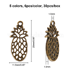 Hollow Alloy Kitten Open Back Bezel Pendants&nbsp;PALLOY-OC0002-65-RS