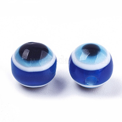 Evil Eye Resin Beads&nbsp;X-RESI-R140-8mm-01