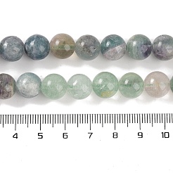 天然石蛍石ビーズ連売り  ラウンド  グレードAB  10mm  穴：1.2mm  約37~39個/連  14.69''（37.3センチメートル）&nbsp;G-P530-B04-04
