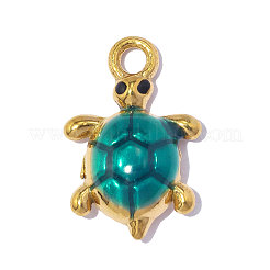 304 Stainless Steel with Dark Cyan Enamel Charms&nbsp;SA-OY001-90G