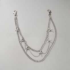 Zinc Alloy Boot Strap Chains&nbsp;PALLOY-CJC0816-009
