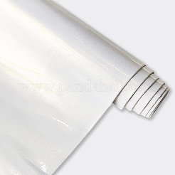 キラキラPUレザー生地  DIY 荷物材料用品  ホワイト  300x0.8mm  1.35 m /ロール&nbsp;AJEW-WH20049-44D
