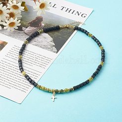 Polymer Clay Beaded Necklaces&nbsp;NJEW-JN03581-02