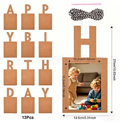 Paper Glitter Happy Birthday Photo Hanging Banner&nbsp;DIY-FZC0002-04B