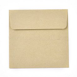 紙封筒  結婚式の招待状の封筒  DIYギフト用封筒  正方形  淡いチソウ  10x10x0.05cm&nbsp;DIY-WH0148-17A