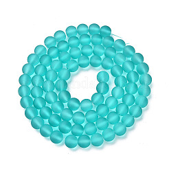 Baking Paint Transparent Glass Bead Strands&nbsp;GLAA-S031-4mm-18