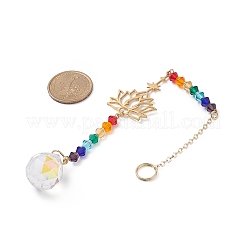 AB Color Teardrop Glass Suncatchers&nbsp;HJEW-JM00843