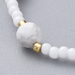 Adjustable Braided Bead Bracelets&nbsp;BJEW-JB04902-03