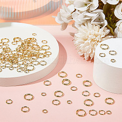 120Pcs 4 Styles 304 Stainless Steel Split Rings&nbsp;STAS-ME0002-61