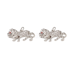 Brass Micro Pave Cubic Zirconia Charms&nbsp;KK-E068-VB301