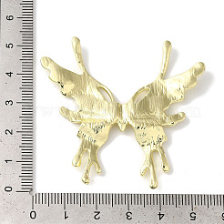 ラックメッキ合金ペンダント  カドミウムフリー＆ニッケルフリー＆鉛フリー  蝶  ゴールドカラー  50x53x4mm&nbsp;FIND-I039-047G