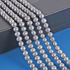 天然養殖淡水パールビーズ連売り  染め  ポテト  4.5~5x4~5x4~5mm  穴：0.5mm  約86~100個/連  14.96インチ（38cm）&nbsp;PEAR-N013-04D