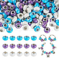 150Pcs Opaque Resin European Beads&nbsp;RESI-TA0004-72A