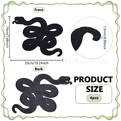 Polyester Embroider Thread Iron on/Sew On Patches&nbsp;PATC-WH0023-12